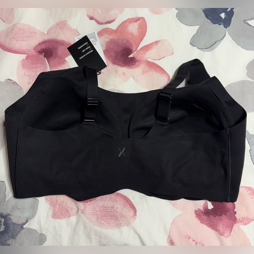 NWT Knix Padded Wireless Soft Comfy Adjustable Straps Black Bra Size XXL - Picture 2 of 8